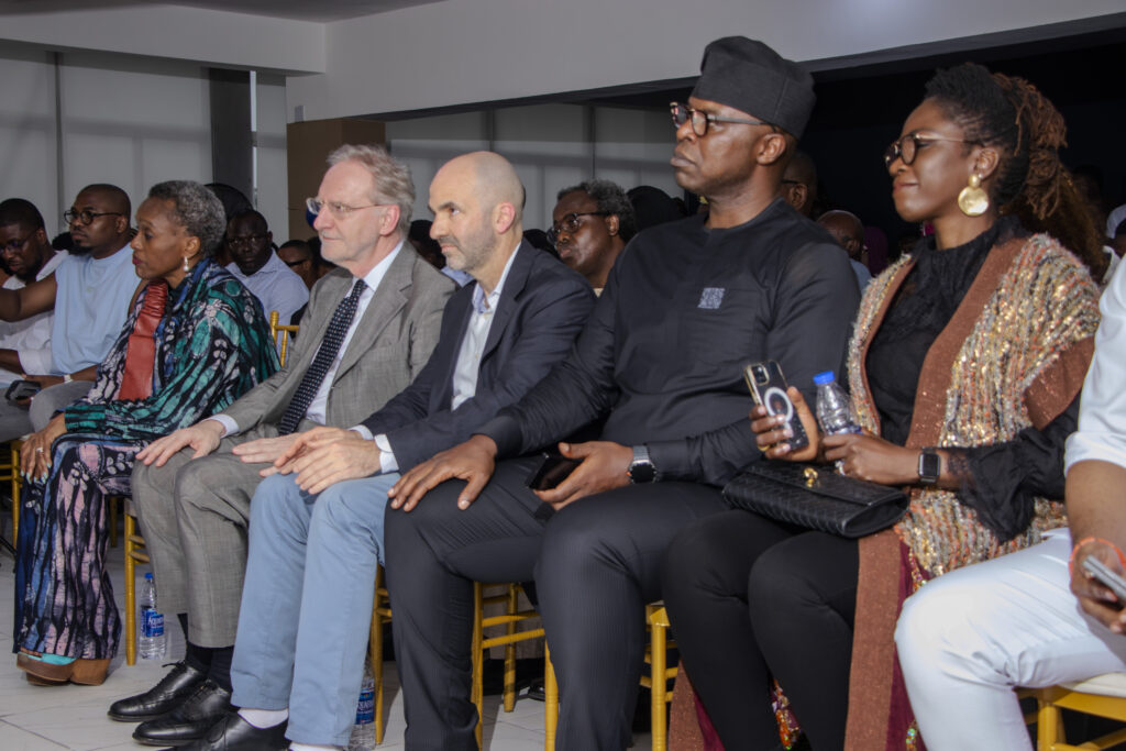 L-R: Omobola Johnson, senior partner, TLCOM and former Minister of Communication Technology; Maurizio Caio, the Managing Partner, TLcom Capital; Ido Sum, Partner, TLcom Capital; Sim Shagaya, GCEO, The uLesson Group and Chancellor, Miva Open University; and Anthonia Shagaya, wife of Sim Shagaya, at the grand opening of the Miva Open University Lagos Study Centre.