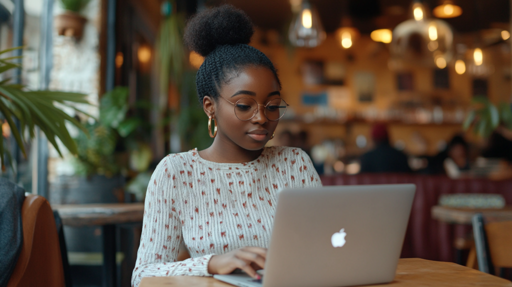 A young lady working on her MacBook_Activities to Try Out This Holiday