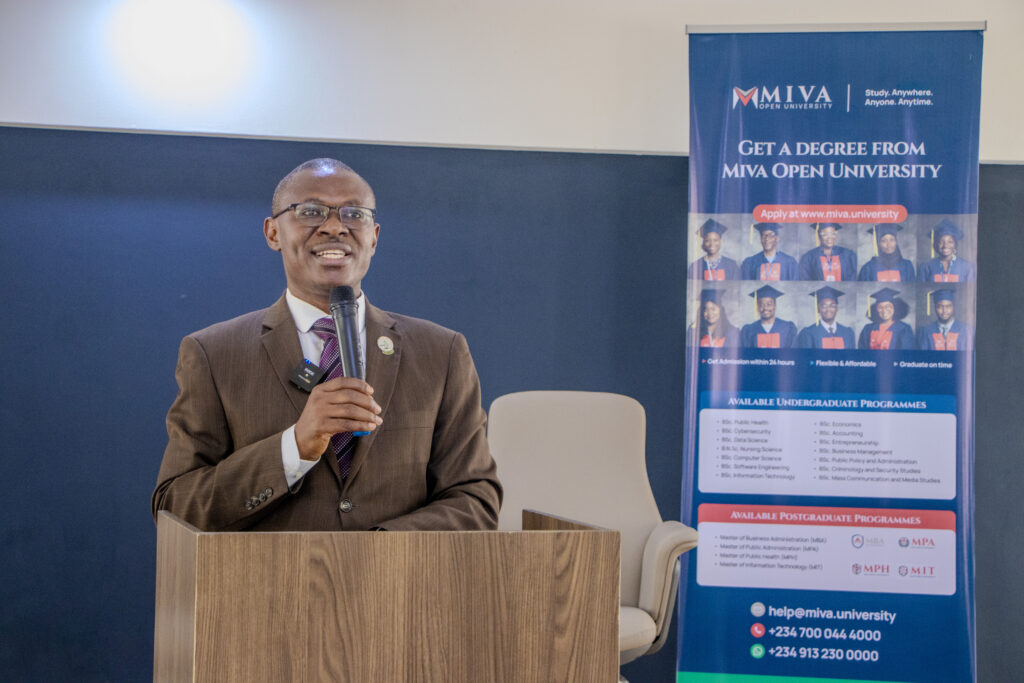 Mr Emmanuel Joseph during the inaugural masterclass at the Lagos Study Centre